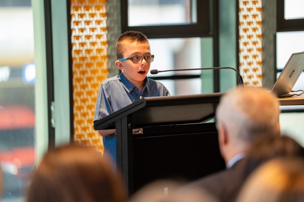 Jerzy Ashley speaking at CYDA's launch of the SA Roadmap to Inclusive Education in Adelaide on 5 February, 2026